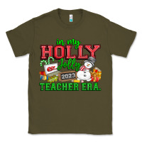 Army Green In My Holly Jolly Teacher Era Classic Tee - CowhideDigitalArt