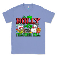 Colony Blue In My Holly Jolly Teacher Era Classic Tee - CowhideDigitalArt