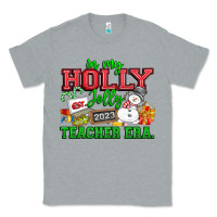 Heather Grey In My Holly Jolly Teacher Era Classic Tee - CowhideDigitalArt