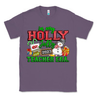 Lavender In My Holly Jolly Teacher Era Classic Tee - CowhideDigitalArt