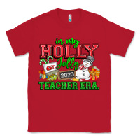 Red In My Holly Jolly Teacher Era Classic Tee - CowhideDigitalArt
