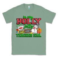 Sage In My Holly Jolly Teacher Era Classic Tee - CowhideDigitalArt