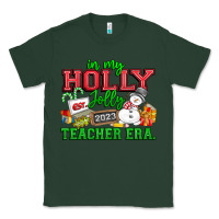 Sports Green In My Holly Jolly Teacher Era Classic Tee - CowhideDigitalArt