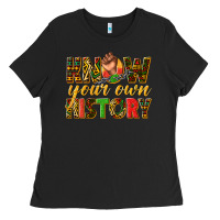 Black know your own history Ladies Tee - texasbilliewilder