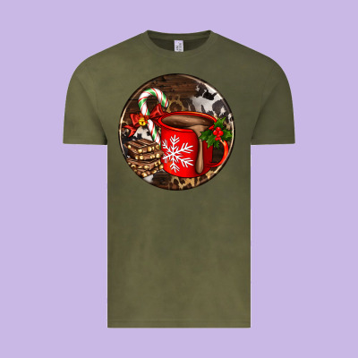 Christmas Hot Chocolate And Chocolate Vintage Tee Designed By Adodesignshop