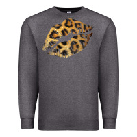Charcoal Heather Leopard Lips Premium Sweatshirt - Bettercallsaul