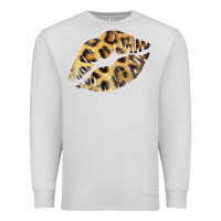 Dove Grey Leopard Lips Premium Sweatshirt - Bettercallsaul