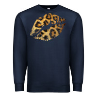 Navy Leopard Lips Premium Sweatshirt - Bettercallsaul