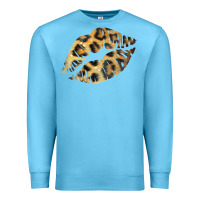 Ocean Blue Leopard Lips Premium Sweatshirt - Bettercallsaul