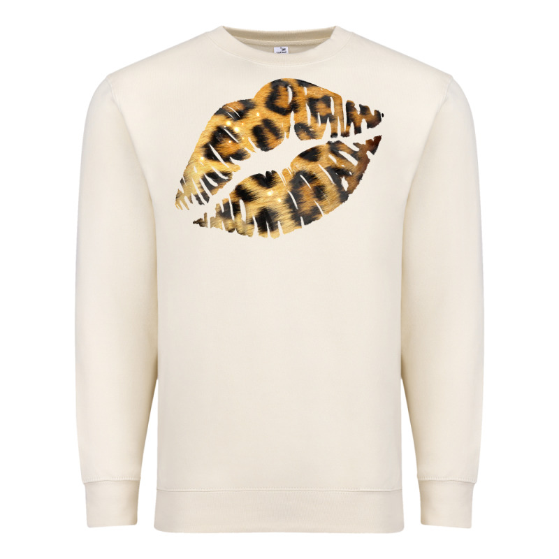 Leopard Lips Premium Sweatshirt by Bettercallsaul | Teevron