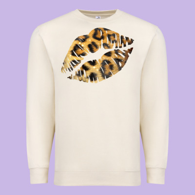 Leopard Lips Premium Sweatshirt Designed By Bettercallsaul