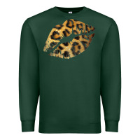 Sports Green Leopard Lips Premium Sweatshirt - Bettercallsaul