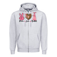 Peace Love Ballet Zipper Hoodie | Teevron