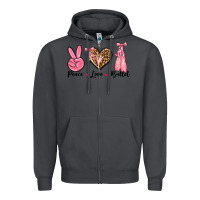 Smoke peace love ballet Zipper Hoodie - NancyCooperArtShop