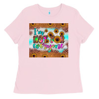 Bubblegum Pink i'm not for everyone Ladies Tee - JahusDesignShop