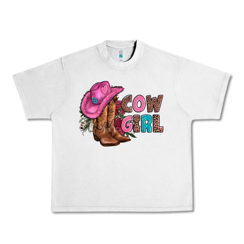 Valentine Day Boots Hat And Roses Urban Heavy Tee by AdoDesignShop | Teevron