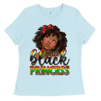 Baby Blue little black princess Ladies Tee - texasbilliewilder