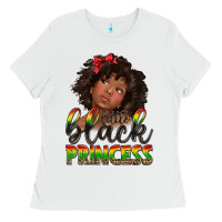 White little black princess Ladies Tee - texasbilliewilder