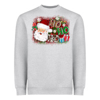 Heather Grey ho ho ho santa Heavyweight Sweatshirt - AdoDesignShop