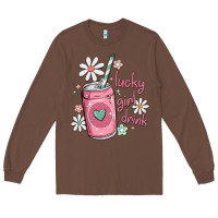 Chestnut lucky girl drink Long Sleeve Tee - MaliasSmallBusiness