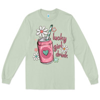 Matcha lucky girl drink Long Sleeve Tee - MaliasSmallBusiness