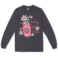 Smoke lucky girl drink Long Sleeve Tee - MaliasSmallBusiness