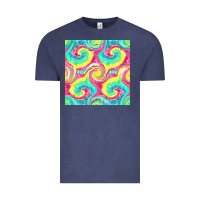 Vintage Denim Tie Dye Seamless Pattern Vintage Tee - BundleAndBundleShop