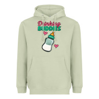 Matcha drinking buddies baby bottle Heavyweight Hoodie - Jasminsmagicworld