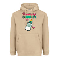 Drinking Buddies Baby Bottle Heavyweight Hoodie | Teevron