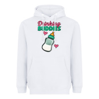 White drinking buddies baby bottle Heavyweight Hoodie - Jasminsmagicworld