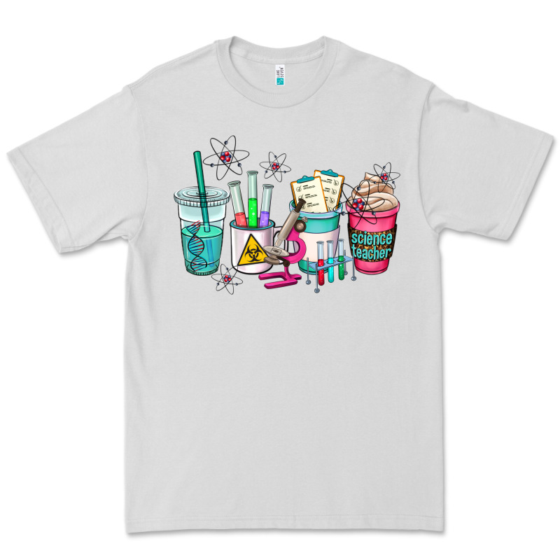 Science Teacher Coffee Cups Premium Tee by AdoDesignShop | Teevron