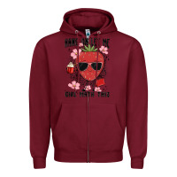Burgundy hang on let me girl math this Zipper Hoodie - MaliasSmallBusiness