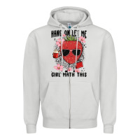 Dove Grey hang on let me girl math this Zipper Hoodie - MaliasSmallBusiness