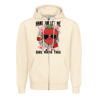 Sandshell hang on let me girl math this Zipper Hoodie - MaliasSmallBusiness