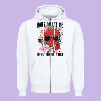 Hang On Let Me Girl Math This Zipper Hoodie Designed By Maliassmallbusiness