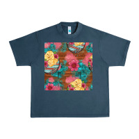 Midnight Navy hatched egg easter chicks seamless pattern Urban Heavy Tee - Artiststas