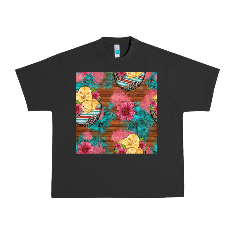 Hatched Egg Easter Chicks Seamless Pattern Urban Heavy Tee by Artiststas | Teevron