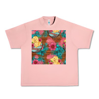 Salmon hatched egg easter chicks seamless pattern Urban Heavy Tee - Artiststas