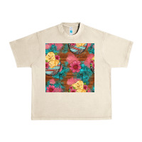 Sandshell hatched egg easter chicks seamless pattern Urban Heavy Tee - Artiststas