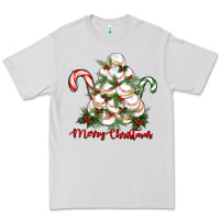 Dove Grey merry christmas baseball Premium Tee - RanaPortraitStore