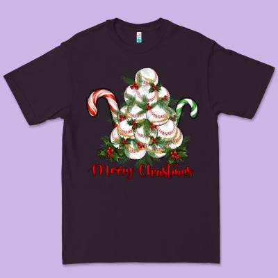 Merry Christmas Baseball Premium Tee Designed By Ranaportraitstore