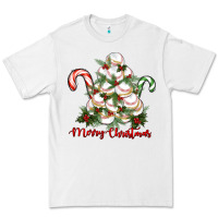 White merry christmas baseball Premium Tee - RanaPortraitStore
