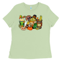 Matcha thanksgiving coffee cups Ladies Tee - Zillion Design Studio