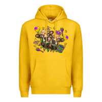 Lemon Mardi Gras heifers Premium Hoodie - NancyCooperArtShop