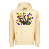 Pina Colada Mardi Gras heifers Premium Hoodie - NancyCooperArtShop