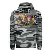 Slate Camo Mardi Gras heifers Premium Hoodie - NancyCooperArtShop