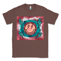 Chestnut western lightning bolt smiling face turquoise Classic Tee - BarkalooDesign