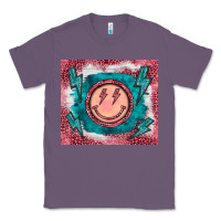 Lavender western lightning bolt smiling face turquoise Classic Tee - BarkalooDesign