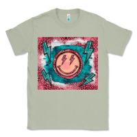 Matcha western lightning bolt smiling face turquoise Classic Tee - BarkalooDesign
