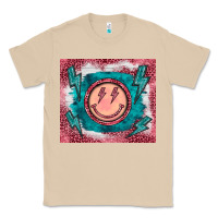 Mushroom western lightning bolt smiling face turquoise Classic Tee - BarkalooDesign